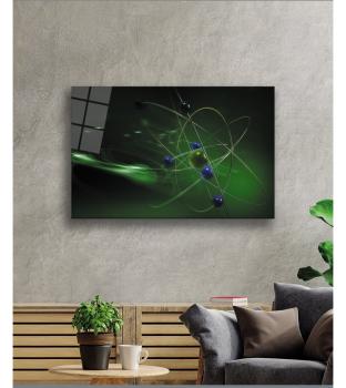 Atom Science Art Design rectangular special Glass Picture!